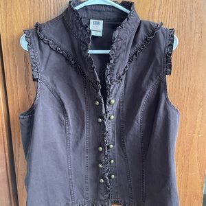 brown vest